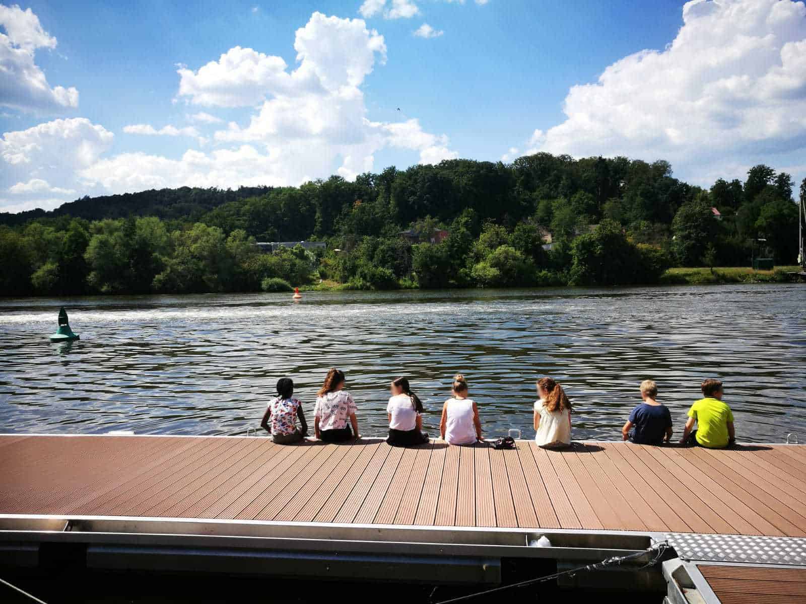 Sommerausflug an den Main OGS Realschule.