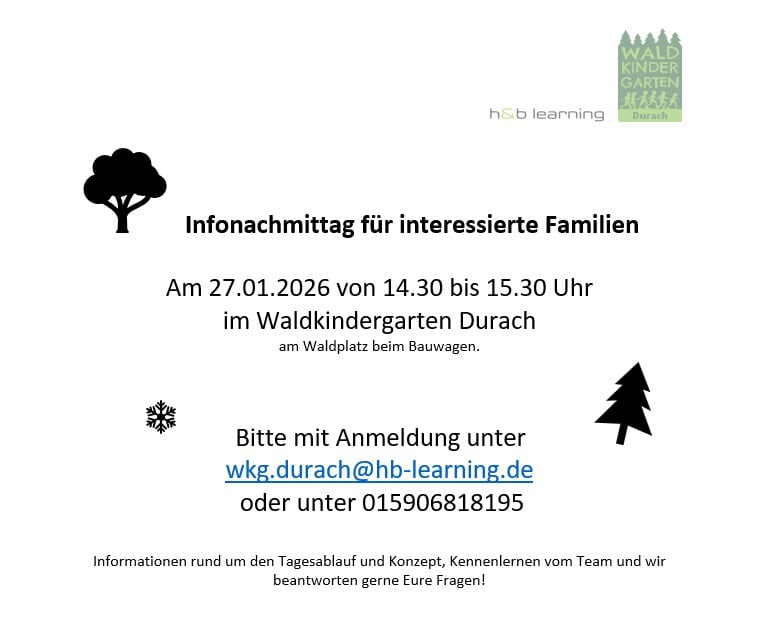 Stellenanzeige Waldkindergarten Durach 