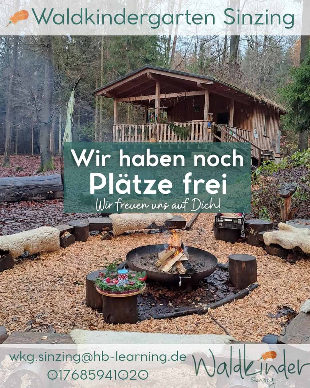 Im Waldkindergarten Sinzing sind noch Kindergartenplätze frei.