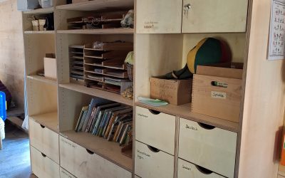 Neuer Schrank im Waldkindergarten Weiler